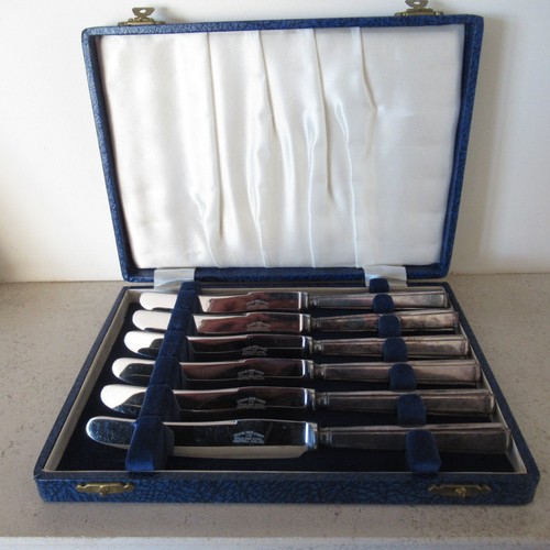 Vintage boxed knife set - boxed, cooper
