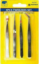 4PC TWEEZER SET PRECISION