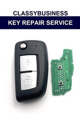 Repair service for Nissan Qashqai X-trail Micra Pulsar 2 button flip key fob fix