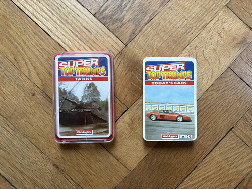 Waddingtons super top - top, trumps