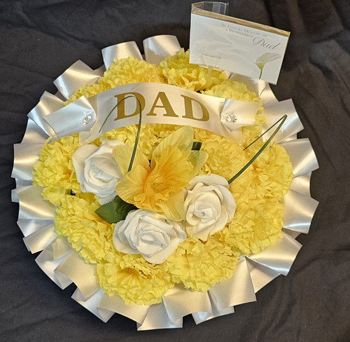 Artificial funeral wreath - artificial,