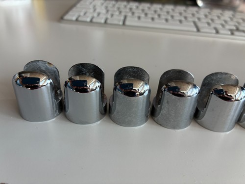 11x chrome glass shelf clamps - shelf,