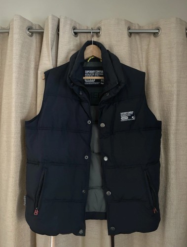Superdry gilet mens navy - m,