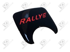 S2 BLACK RALLYE BOOT LOCK BADGE EMBLEM DOMED RESIN VINYL (FITS 106 S2 RALLYE)