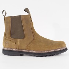 Mens Timberland Squall Canyon A297W Olive Leather Waterproof Zip Chelsea Boots