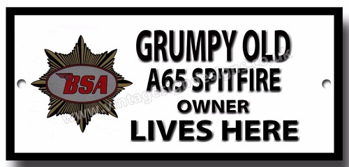 Grumpy old bsa a65 - a65, spitfire