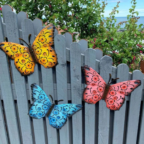 Large butterflies metal - large,
