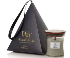 WoodWick Fireside Hourglass Candle - Large Scented Jar, Crackling Wick Long Burn