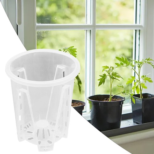 Orchid pot clear plastic - orchid,