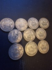 10x Pre 1947 British Shilling
