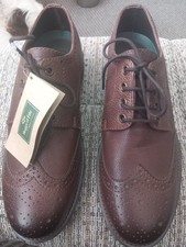 Men's Hoggs Of Fife Connel Leather Brogue Shoes Size 8 Bnwt