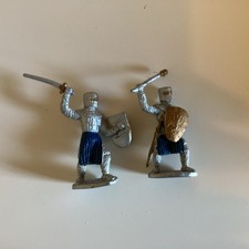 Two Miniature Plastic Knights