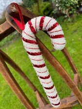 Giant Luxury Candy Cane Foam Red White Striped 34cm Christmas Tree Decoration