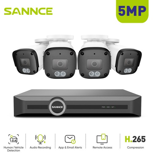Sannce 5mp cctv camera system - sannce,