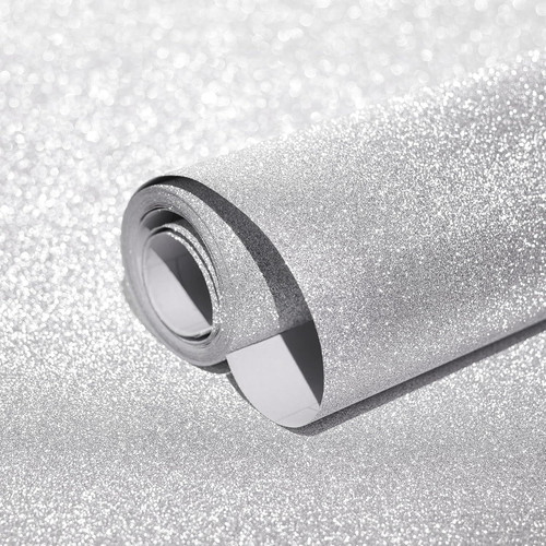Silver glitter vinyl - glitter,