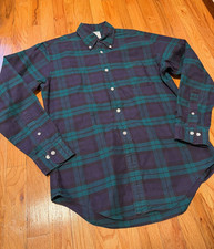 Brooks Brothers Makers OCBD Shirt Men’s USA Medium 15.5 33 Regent Blackwatch