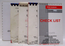 5 Small Aircraft Checklists, 2 Cessna 172, Piper Warrior, Beagle Pup, RobinHR200