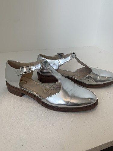 Clarks silver leather - silver, taylor