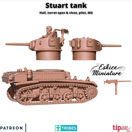 Ww2 stuart tank with - stuart,