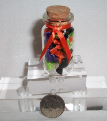 Miniature jar filled with - jar,