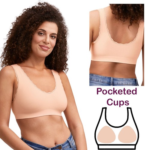Amoena pocketed bralette - amoena,