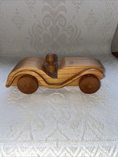 Vintage Wooden Car Toy Model