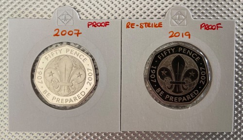 Proof 50p pair - 50p,