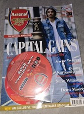 Arsenal Football Club Official Magazine with RARE PS2 Demo Disc 2005