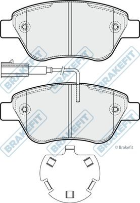 Apec front brake pad - pad, set