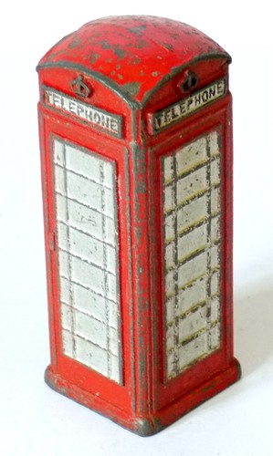Dinky 12c telephone box - telephone,