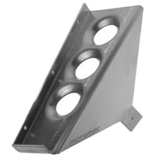 Motamec Small Alloy Drivers Clutch Footrest - Plain Aluminum Finish Foot Rest