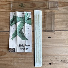 Slide Ruler Vintage Faber Castell Model 57/87 w/ Box Case & Instructions 12"
