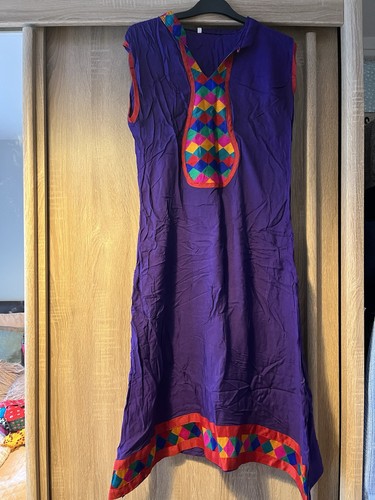 Purple red multi sleeveless - red,