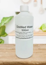 Distilled Water Ultra High Quality Pure Water 500ml Bottle (WHITE)