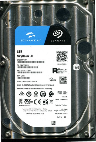 Seagate skyhawk st8000ve001 - seagate,