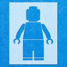 Lego Man Stencil Stencil, Mylar Airbrush Painting Wall Art Crafts