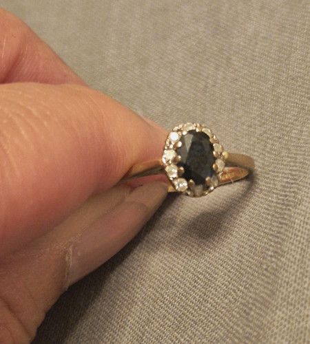 Vintage 1993 9ct gold blue - 1993,