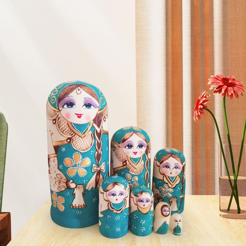 7pcs wooden russian nesting - 7pcs,
