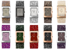 Seksy by Sekonda Rocks Ladies Stone Set Leather Strap Watch