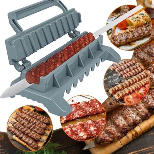 Row kebab bbq meat - kebab,