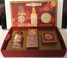 L'Occitane En Provence La Vie En Rose 3 Piece Gift Set Perfume, Shower Gel
