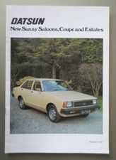 DATSUN SUNNY Range orig 1981