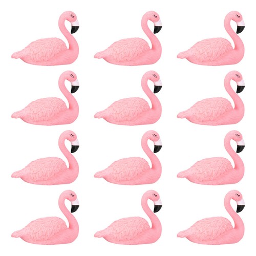12pcs miniature flamingo - ,