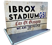 Rangers Metal Sign football