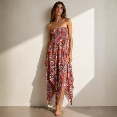 Papaya beach matalan strapless - papaya,