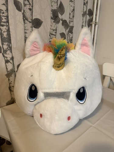 White unicorn head mask - unicorn,