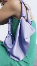 Zara satin bag with knots  Rrp