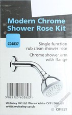 Chrome Fixed Shower Rose Head