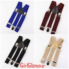 Kids Boys Suspenders Braces Belt Clip-on Elastic Adjustable Page Boy Wedding