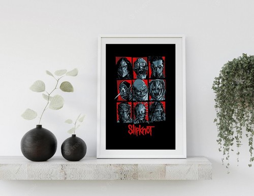 Slipknot face black music - a4,